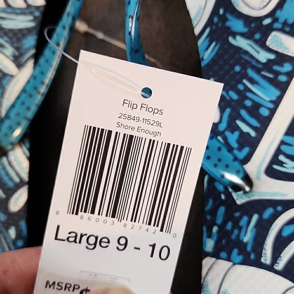 Nwt Vera Bradley Shore Enough Nautical flip flops sandals - Picture 4 of 4